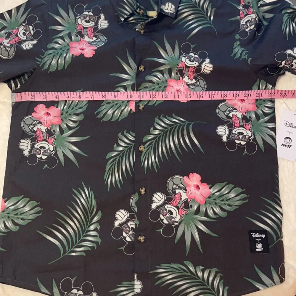 Men’s Neff Disney Collection Floral Hawaiian Mickey Mouse shirt in Size medium - Picture 5 of 6